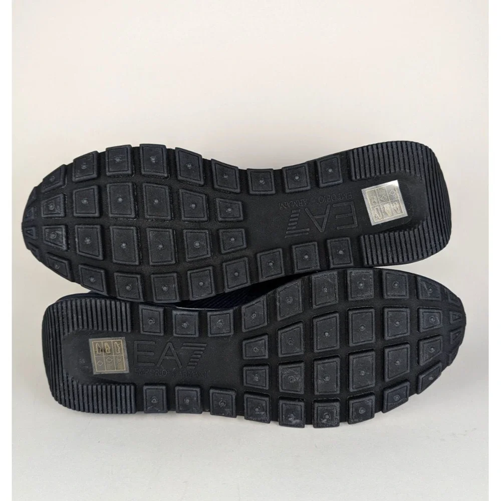 EMPORIO ARMANI EA7 Mens Size‎ 8.5 Navy Shoes Sneakers X8X126XK368 NEW